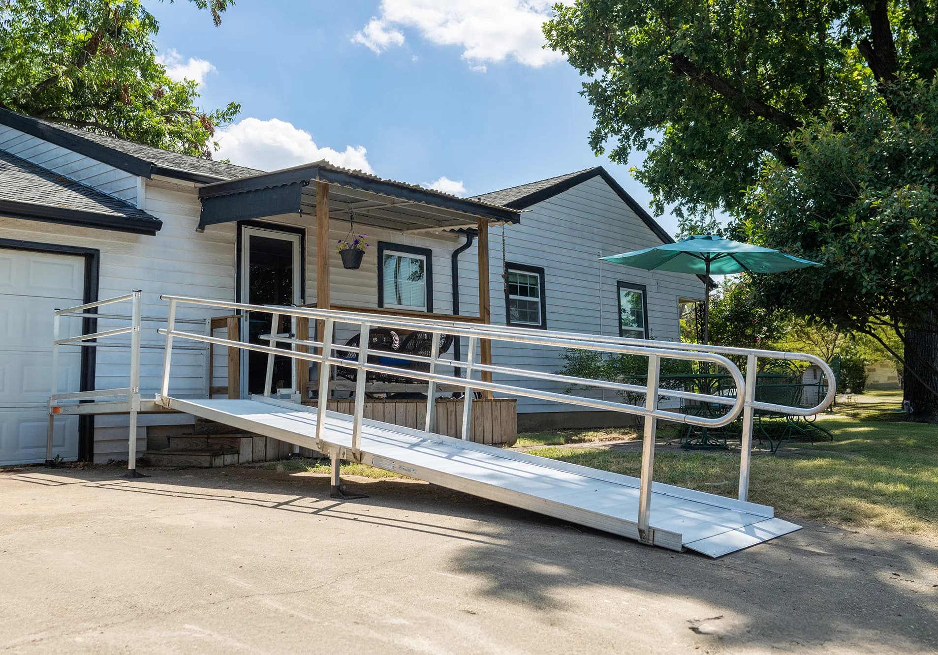 Another wheelchair ramp installation example